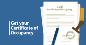 get your certificate of occupancy, real estate documents