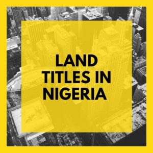 land titles in Nigeria