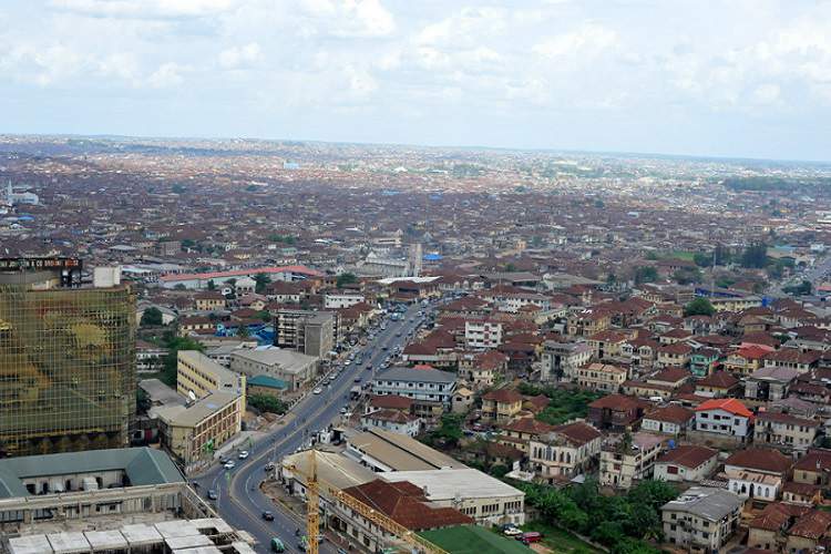 aerial view of ibadan nigeria